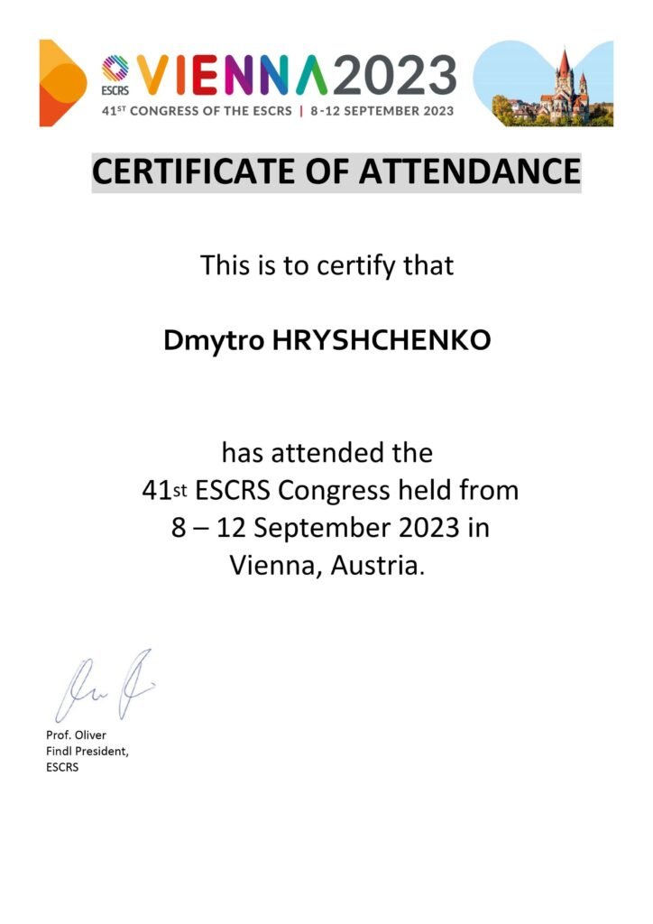 Attendance Certificate